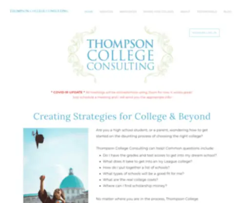 Thompsoncollegeconsulting.com(THOMPSON COLLEGE CONSULTING) Screenshot