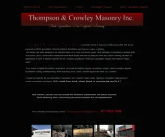 Thompsoncrowleymasonry.com(Thompson Crowley Masonry) Screenshot