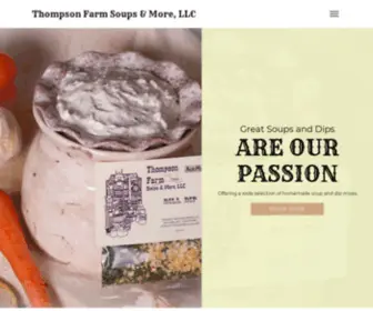 Thompsonfarmsoups.com(Soup and Dip Mixes) Screenshot