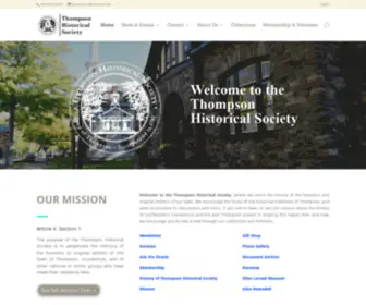 Thompsonhistorical.org(Thompson, CT) Screenshot