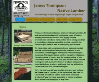 Thompsonnativelumber.com(Thompson Native Lumber) Screenshot