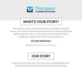 Thompsononline.biz(Thompson Communications) Screenshot