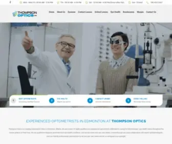 Thompsonoptics.com(Best Optometrist in Edmonton) Screenshot