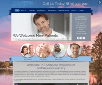 Thompsonperioandimplants.com(Dentist in Jonesboro) Screenshot