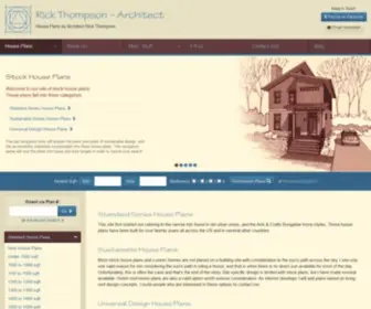 Thompsonplans.com(HOUSE PLANS by Rick Thompson) Screenshot