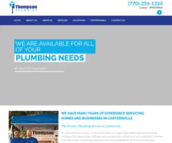 Thompsonplumbingco.com(Cartersville Plumbing and Water Heater Repair) Screenshot