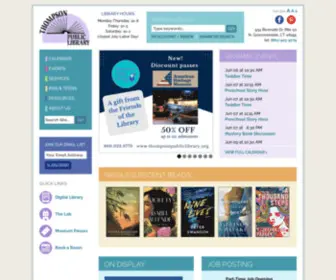 Thompsonpubliclibrary.org(Thompson Public Library) Screenshot