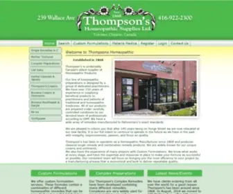 Thompsonshomeopathic.com(Thompsons Homeopathic Supplies Ltd) Screenshot