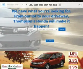 Thompsonshonda.com Screenshot