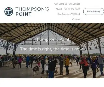 Thompsonspoint.com(Thompson's Point) Screenshot