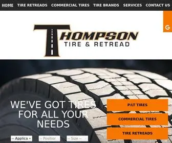 Thompsontireandretread.com(Thompson Tire & Retread) Screenshot