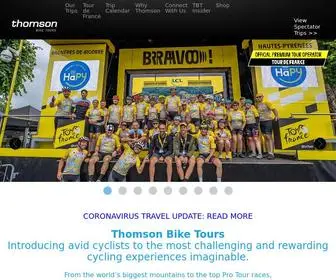 Thomsonbiketours.com(Bike tours) Screenshot