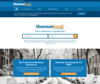Thomsonlocal.com(Find Local Tradesmen and Businesses) Screenshot
