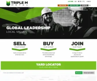 Thomsonmetals.com(Triple M Metal) Screenshot