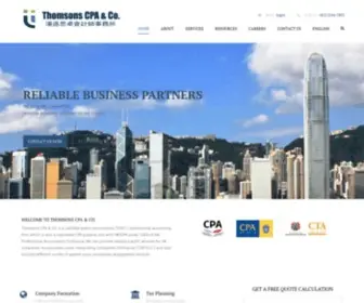 ThomsonscPa.com(Hong Kong Accounting firm) Screenshot