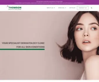 Thomsonspecialistskincentre.com(The Skin Care Specialists in Singapore) Screenshot