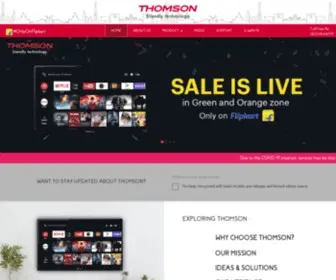 Thomsontv.in(Thomson India) Screenshot