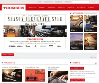 Thomsunmusiconline.com(Distributors of Yamaha Pianos and all range of Yamaha Musical Instruments & Audio since 1990) Screenshot