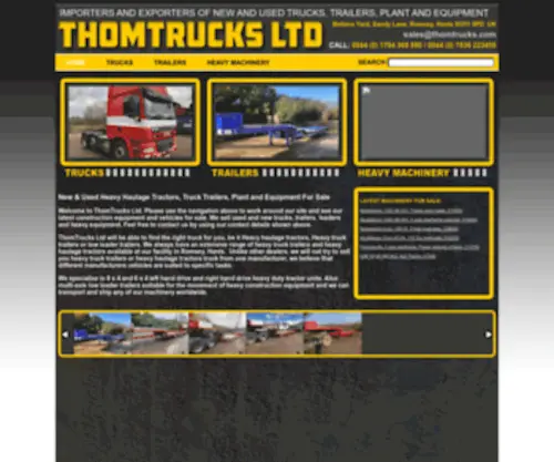 Thomtrucks.com(Heavy Haulage Tractors) Screenshot