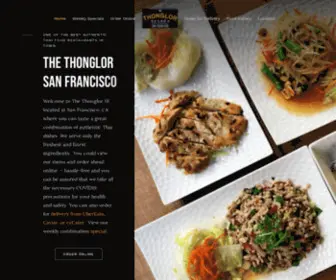 Thonglorsf.com(Best Thai food in San Francisco) Screenshot