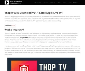 Thoptvdownload.com(Thoptvdownload) Screenshot