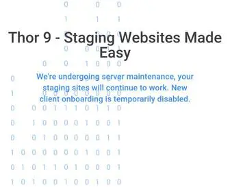 Thor9.com(Staging Websites for your Clients) Screenshot