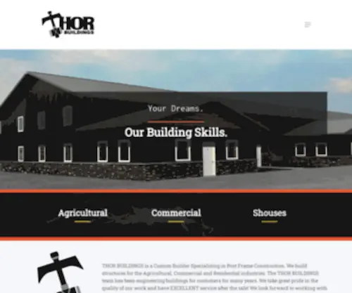 Thorbuildings.com(Thor Buildings) Screenshot