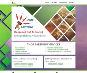 Thorearthing.co.za(Thor Earthing) Screenshot