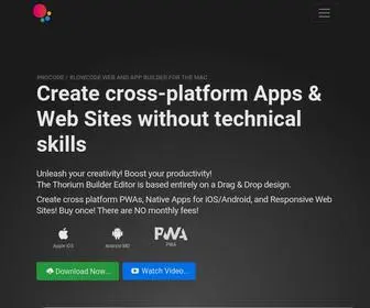 Thoriumbuilder.app(Progressive Web Apps Builder (PWA Builder)) Screenshot