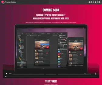Thoriumbuilder.com(Progressive Web Apps Builder (PWA Builder)) Screenshot