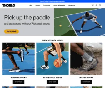 Thorlo.com(Thorlos® The Original Padded Sock) Screenshot