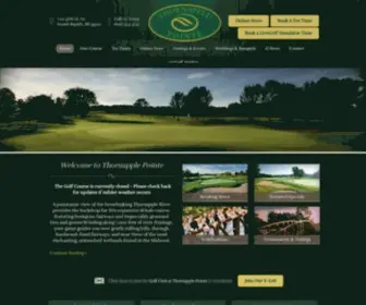 Thornapplepointe.com(The Golf Club at Thornapple Pointe) Screenshot
