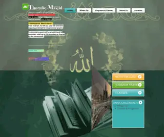 Thornliemasjid.com(Thornlie Masjid) Screenshot