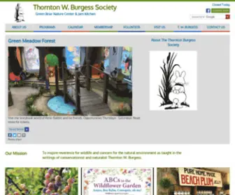 Thorntonburgess.org(Green Briar Nature Center and Jam Kitchen) Screenshot