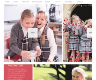 Thorntoncollege.com(Independent school for girls) Screenshot