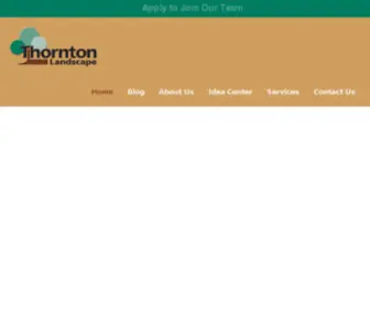 Thorntonlandscape.com(Create A Beautiful Space) Screenshot