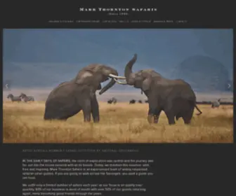 Thorntonsafaris.com(Leaders in exclusive Tanzania safaris) Screenshot