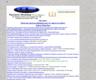 Thorntonsbooks.co.uk(Thornton's) Screenshot