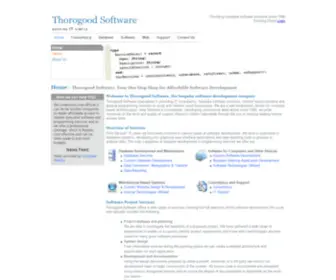 Thorogoodsoftware.co.uk(Custom Software & Web Site Development Company) Screenshot