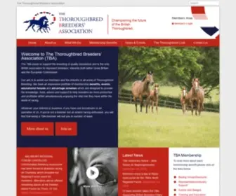 Thoroughbredbreedersassociation.co.uk(The Thoroughbred Breeders' Association) Screenshot