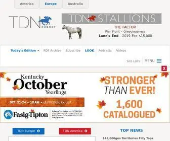 Thoroughbreddailynews.com(Thoroughbred Horse Racing’s Leading Worldwide Source of News & Information) Screenshot