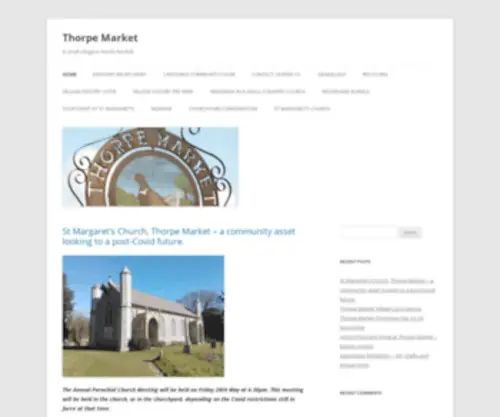 Thorpemarket.org.uk(Thorpe Market) Screenshot