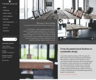 Thors-Design.com(Bespoke furniture made of recycled wood) Screenshot