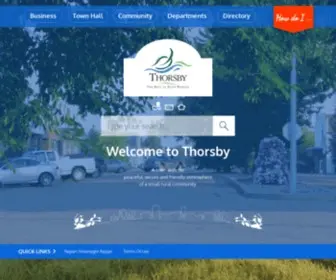 Thorsby.ca(Town of Thorsby) Screenshot