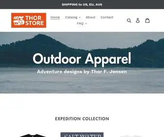 ThorStore.dk(Outdoor apparel and Expedition Designs by Thor F) Screenshot