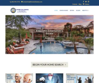 Thosecallaways.com(Search Scottsdale homes for sale. Those Callaways) Screenshot