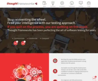 Thoughtframeworks.com(Software Testing Services) Screenshot