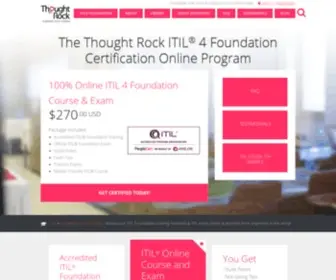 Thoughtrock.com(ITIL 4 & DevOps Exam & Training Online) Screenshot