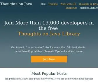 Thoughts-ON-Java.org(Thorben Janssen) Screenshot