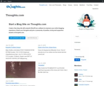 Thoughts.com(Create a Free Blog at Thoughts) Screenshot
